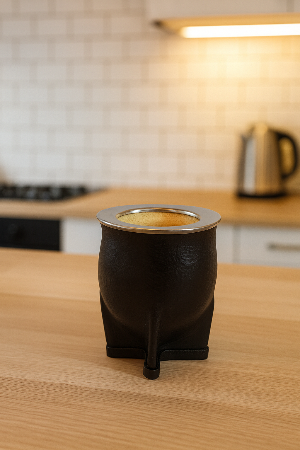 Mate Becher in Schwarz