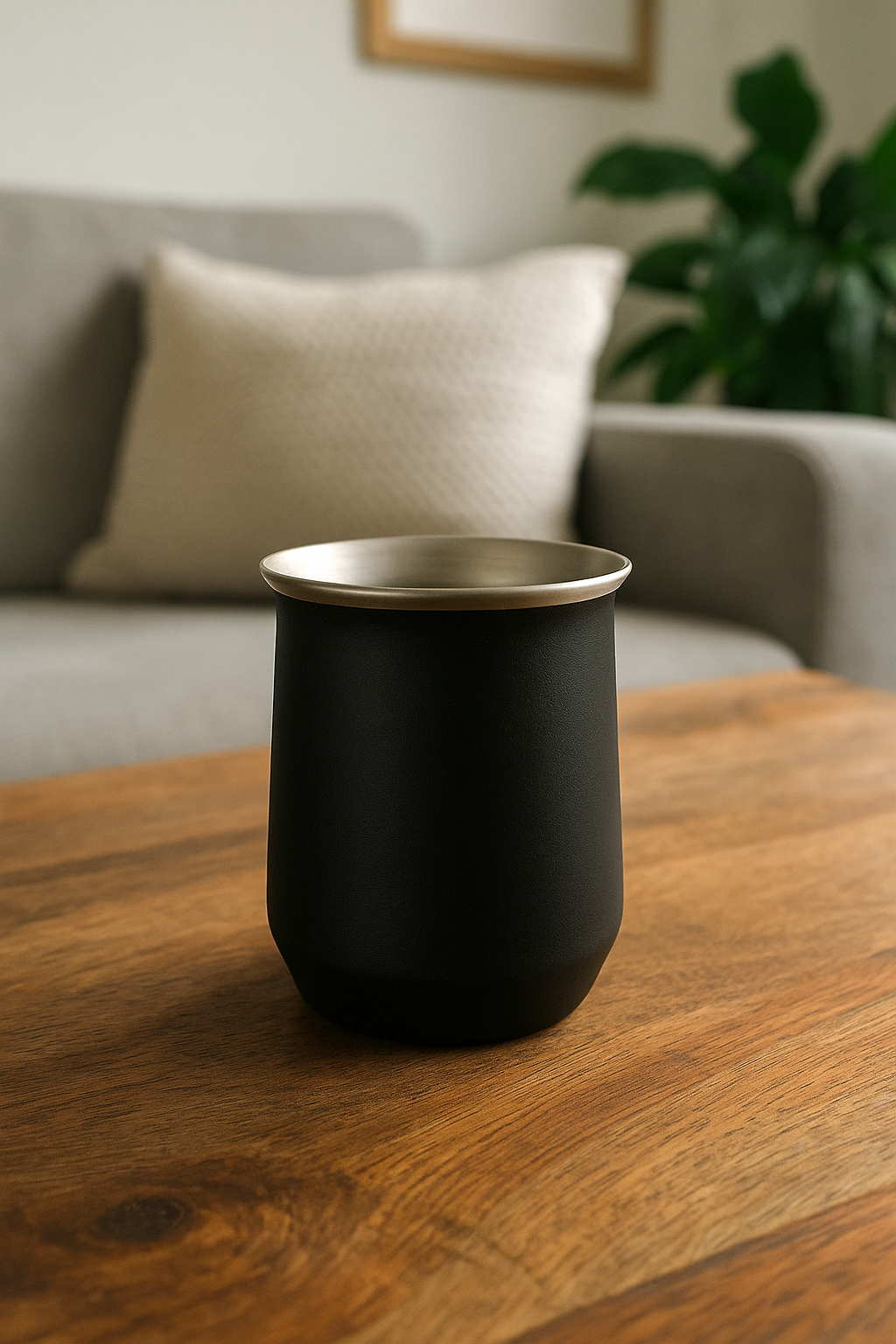 Mate Becher Ariadne - Edelstahl Schwarz