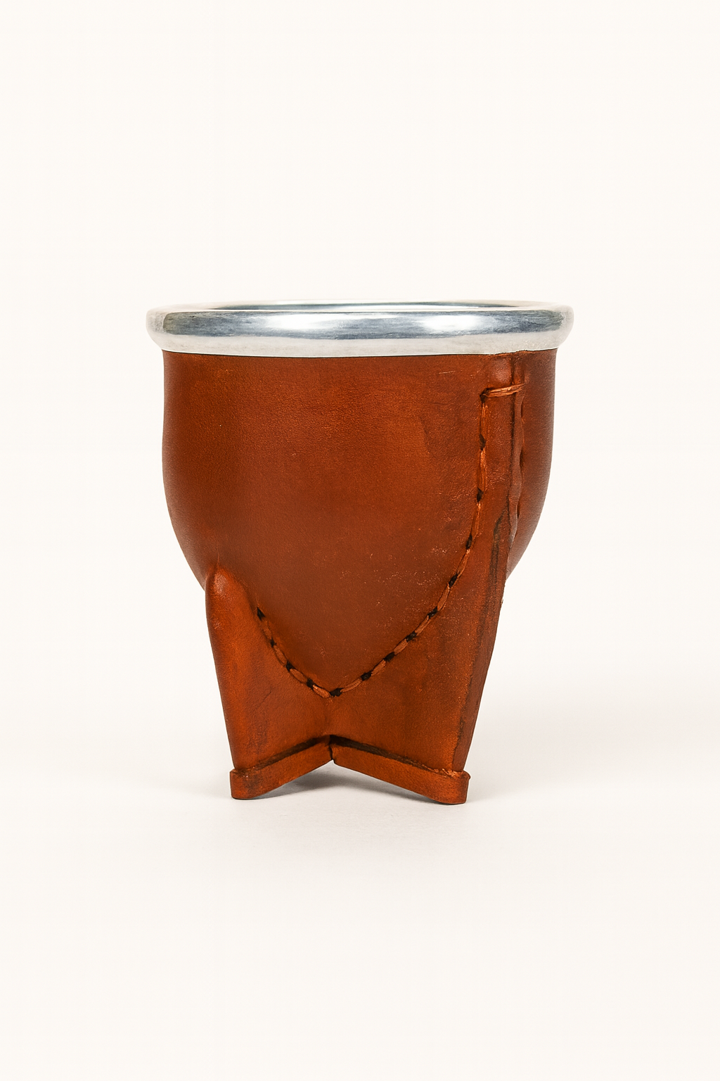 Mate Becher Rosa - Edelstahl Braun