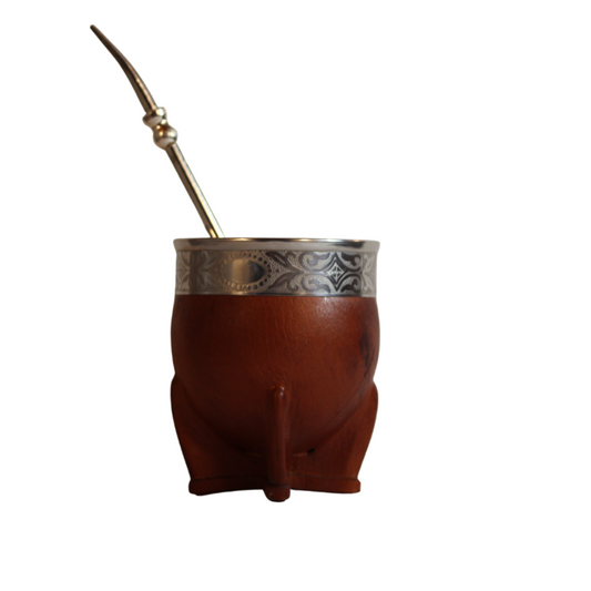 Mate Becher Maria mit Bombilla
